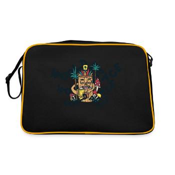 420 World Peace Tiki Style - Sac Retro - noir/or - Dos