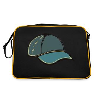 Tucker Kappe 1309 A - Retro Tasche - Schwarz/Gold - Hinten