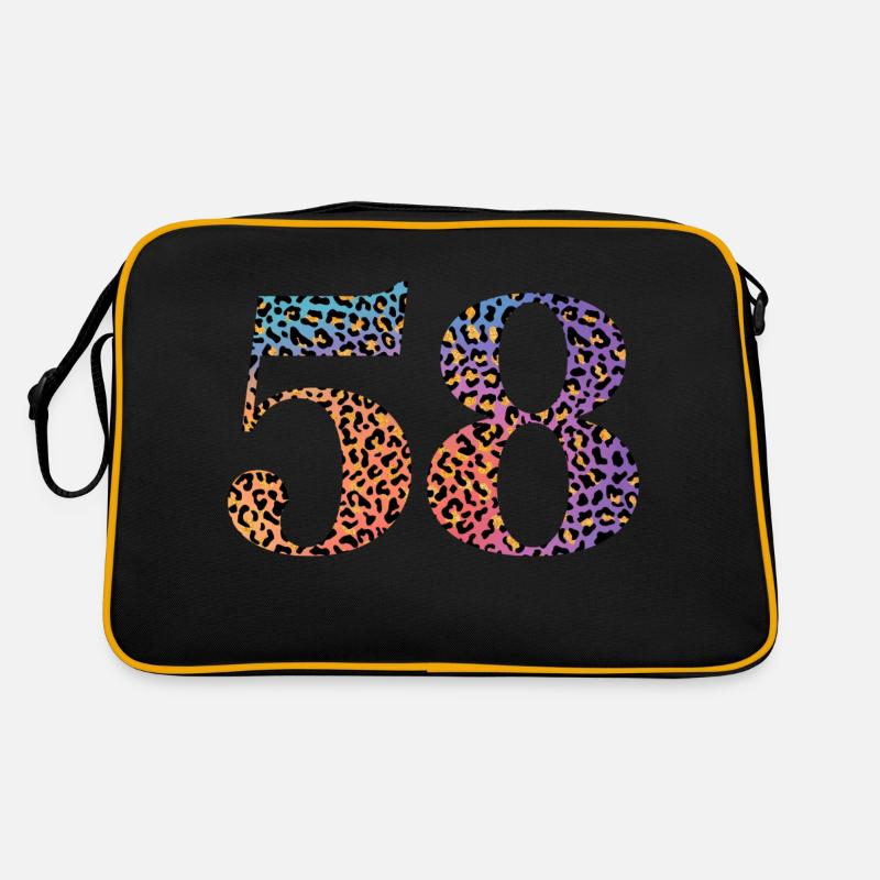 58th birthday leopard Retro Bag