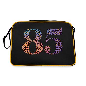 85e anniversaire léopard - Sac Retro - noir/or - Dos