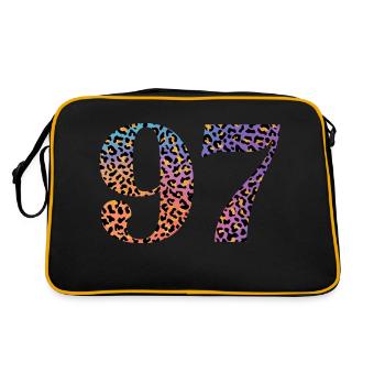 97e anniversaire léopard - Sac Retro - noir/or - Dos