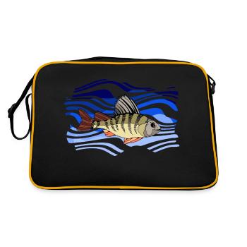 Poisson - Sac Retro - noir/or - Dos