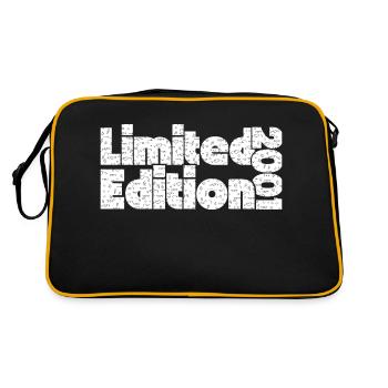 Limitierte Auflage 2001 - Retro Tasche - Schwarz/Gold - Hinten