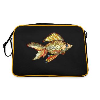 Poisson - Sac Retro - noir/or - Dos