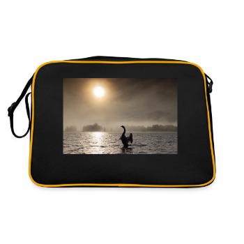 Swan backlit - Retro Bag - black/gold - Back