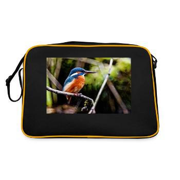 Martin-pêcheur - Sac Retro - noir/or - Dos
