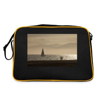 Evening atmosphere at Venice Beach - Retro Bag - black/gold - Back