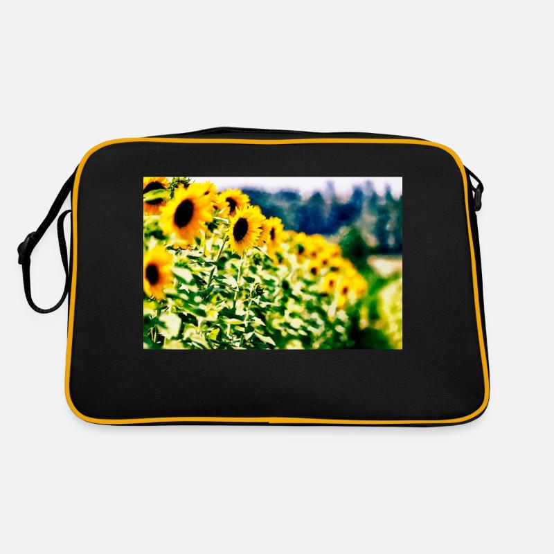 Sonnenblumen Retro Tasche