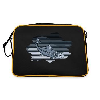 Poisson - Sac Retro - noir/or - Dos