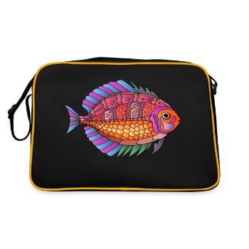 Poisson - Sac Retro - noir/or - Dos