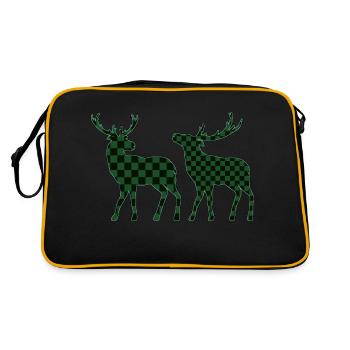 Cerf - Sac Retro - noir/or - Dos