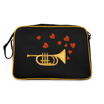 Musique - Sac Retro - noir/or - Dos