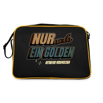 Patte citation lévrier Cool Geek Boxer levrette humour - Sac Retro - noir/or - Dos