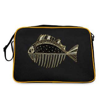 Poisson - Sac Retro - noir/or - Dos