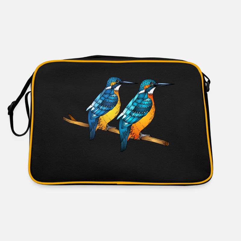 Oiseaux colorés Sac Retro