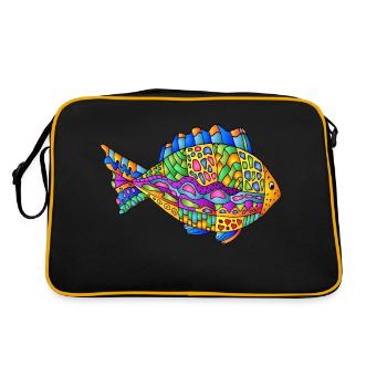 Poisson - Sac Retro - noir/or - Dos