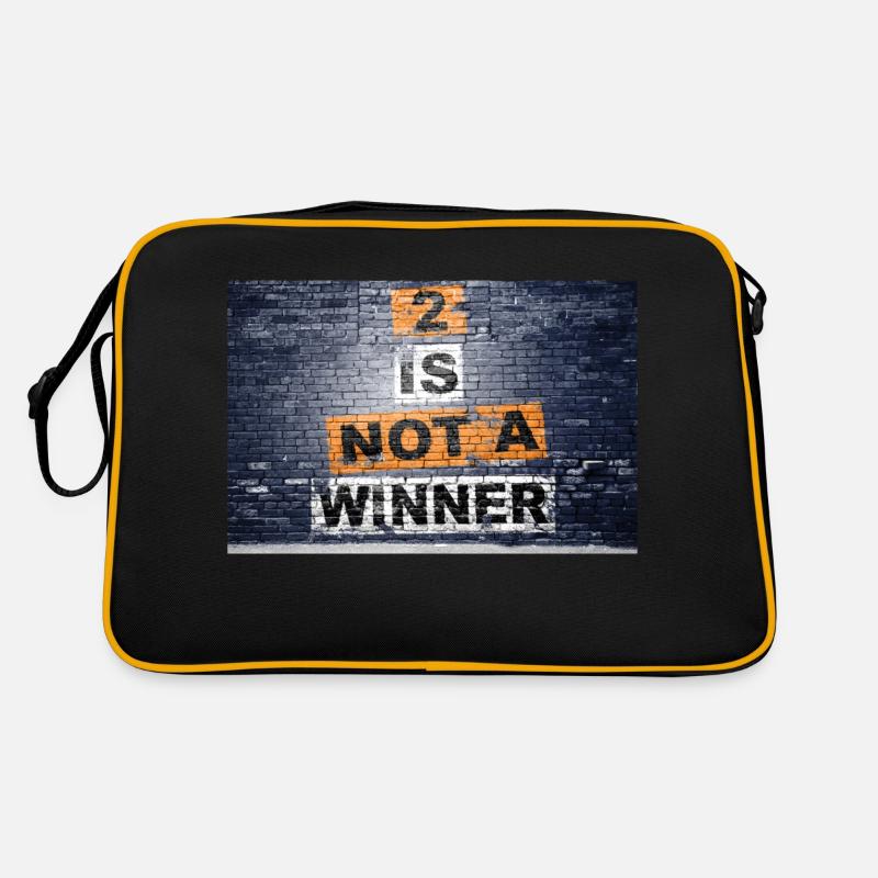 2 n’est pas un gagnant en disant lettrage Graffiti Sac Retro
