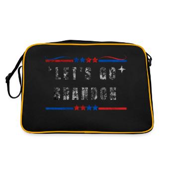 Rallying Cry Tee - Let' s Go Brandon - Retro Bag - black/gold - Back