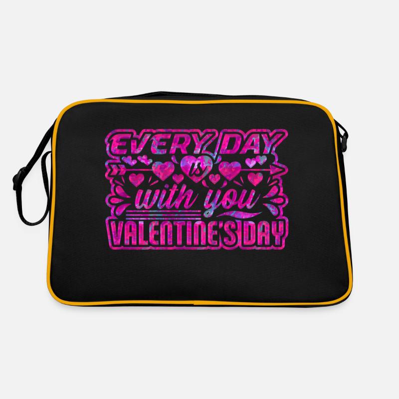 Aimez-moi la Saint-Valentin Joyeux Valentin Saint-Valentin Sac Retro