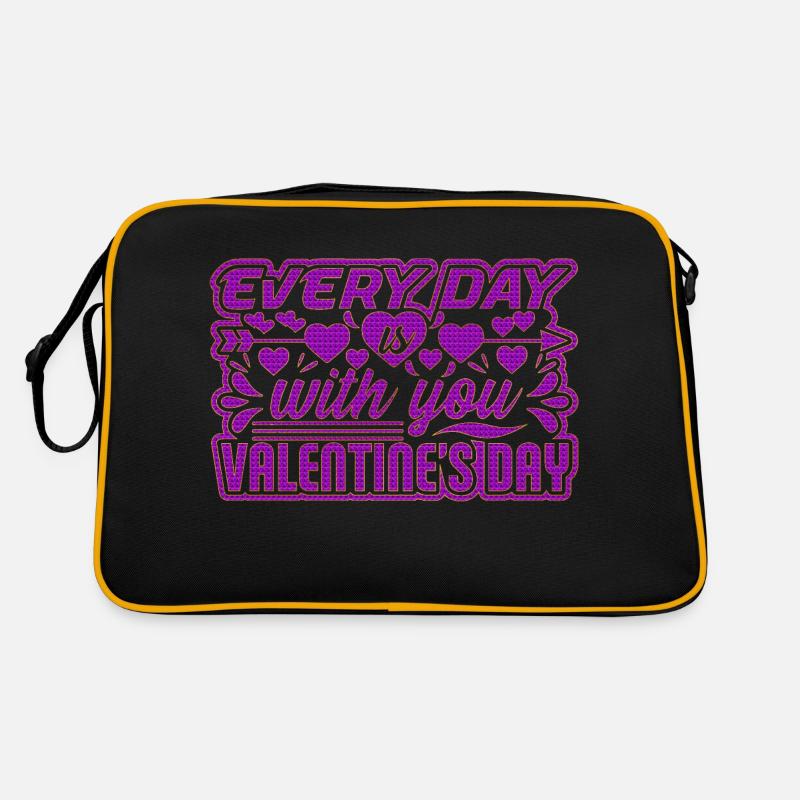 Aimez-moi la Saint-Valentin Joyeux Valentin Saint-Valentin Sac Retro