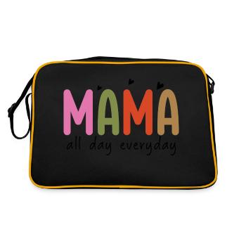 Multicolor Mama - Audacieux et lumineux maternité Stateme - Sac Retro - noir/or - Dos