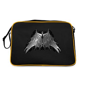 Restez fort : la force de la calligraphie dans le style de tatouage - Sac Retro - noir/or - Dos