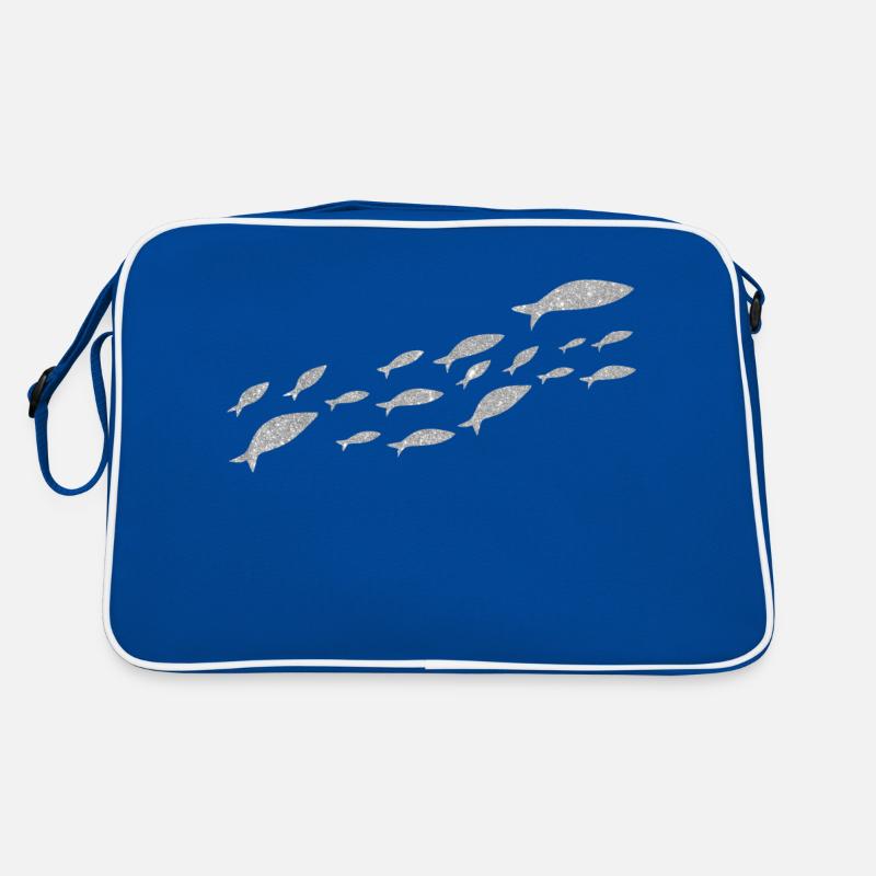 Silver Sardine Fish Retro Bag