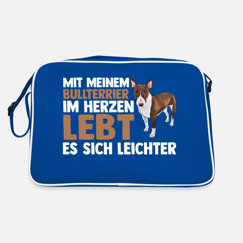 Chien Bull Terrier Sac Retro