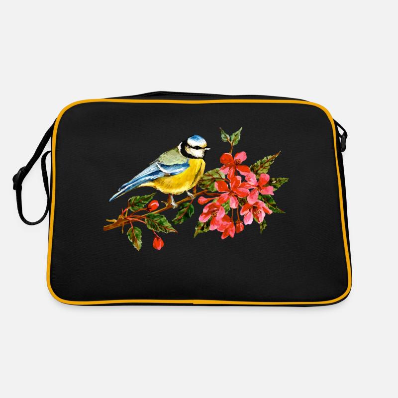 Bunter Vogel Retro Tasche