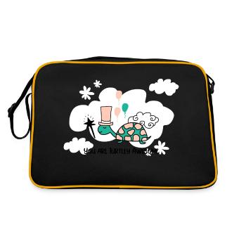 Conservation marine, vous êtes génial - Sac Retro - noir/or - Dos