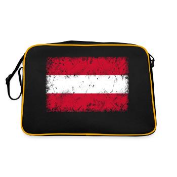 Drapeau de l’Autriche - Sac Retro - noir/or - Dos