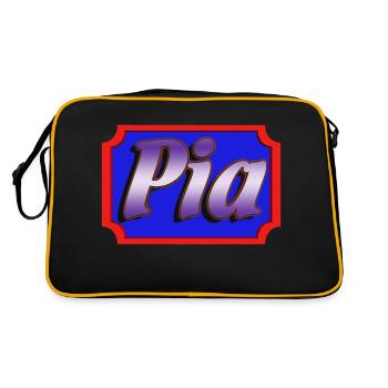 pia2 - Retro Bag - black/gold - Back
