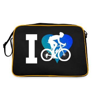 Vélo de route Hommes Vélo de route Vélo de route femme - Sac Retro - noir/or - Dos
