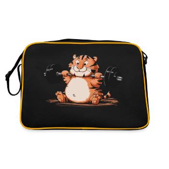 GYMNASE TIGRE - Sac Retro - noir/or - Dos