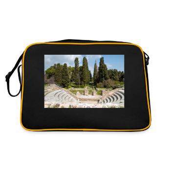 ruins of Roman Odeon of Kos City Kos Island South - Retro Bag - black/gold - Back