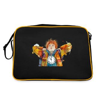 The Time Traveler - Retro Bag - black/gold - Back