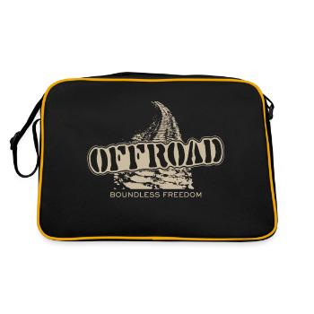 Moto Motocross Offroad - Liberté infinie - Sac Retro - noir/or - Dos