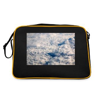 Cloud Formations and the alps near the Zugspitze - Retro Bag - black/gold - Back