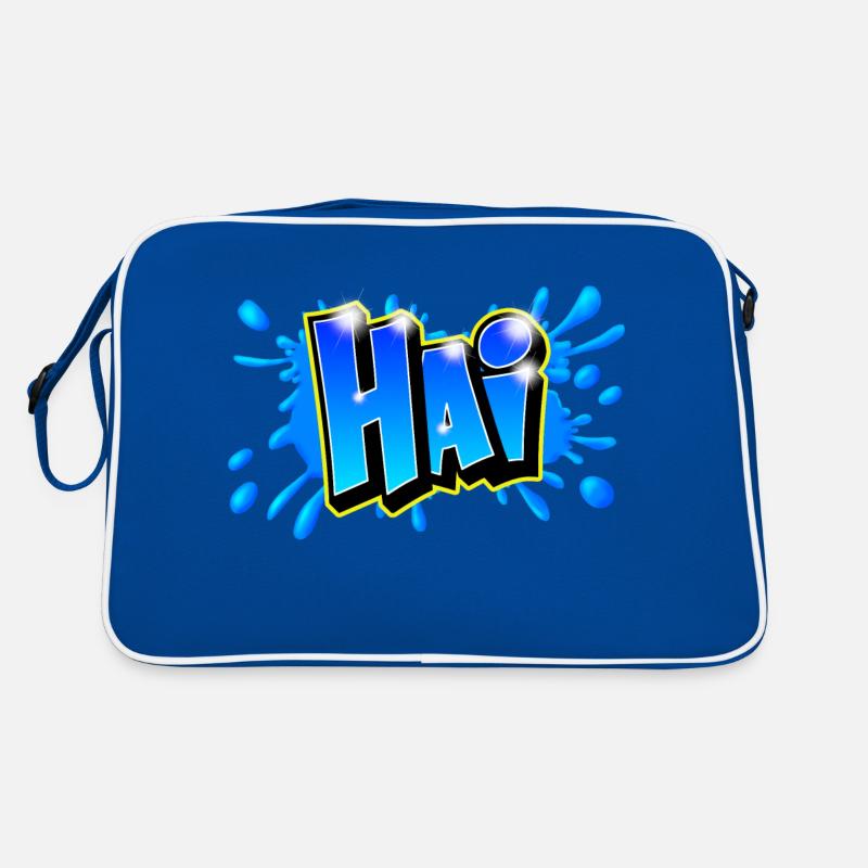 Graffiti name "HAI" Printable any medium! Retro Bag