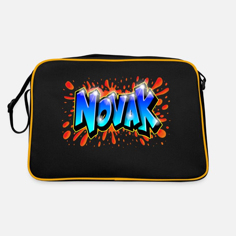 Graffiti NOVAK benutzerdefinierter Graff-Druck Retro Tasche