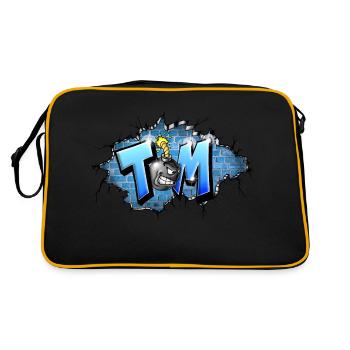 TOM GRAFFITI NAME By Max le Tagueur french streeta - Retro Bag - black/gold - Back