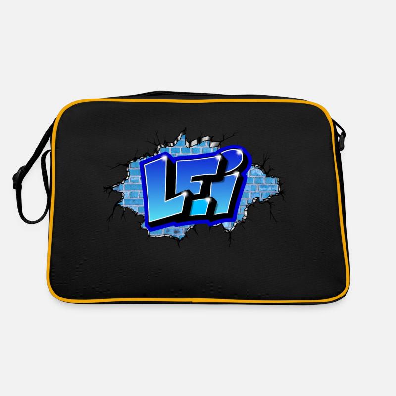GRAFFITI FIRST NAME LEI PRINTABLE BY MAX THE TAGGER Retro Bag