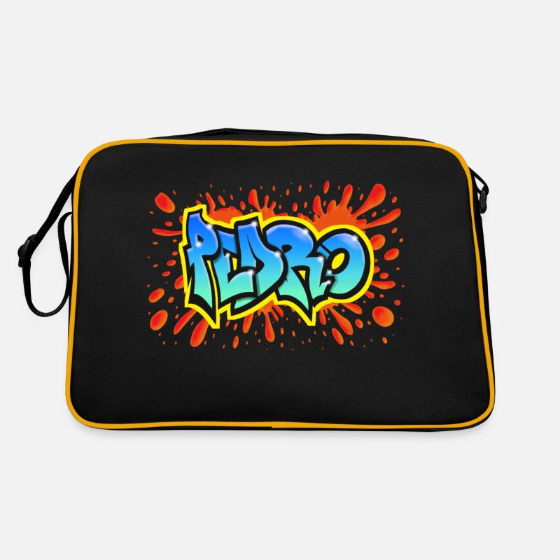 PEDRO graffiti name sweatshirt cap teeshirt Retro Bag