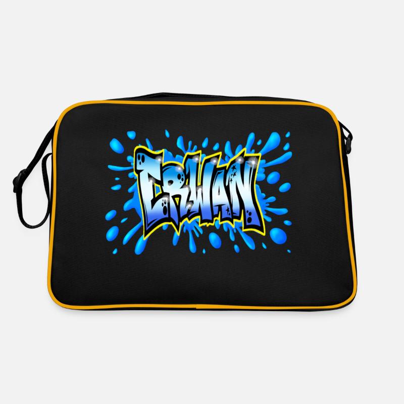 Erwan GRAFFITI NAME PRINT Retro Bag