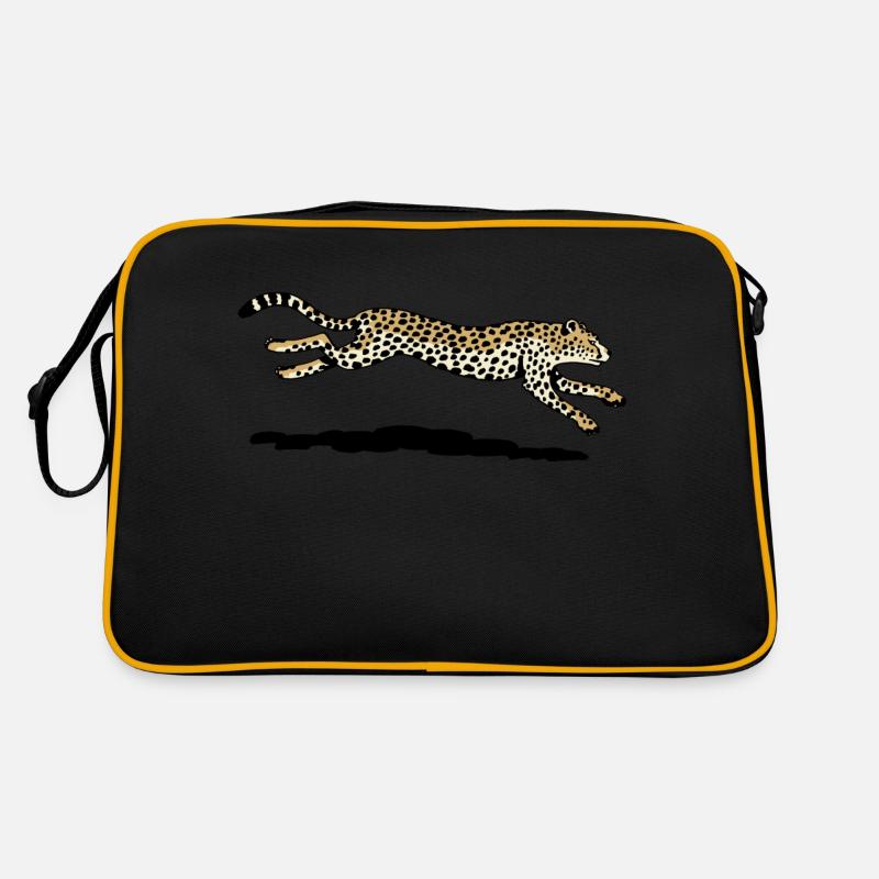 Gepard - Retro Tasche - Schwarz/Gold
