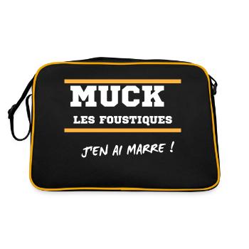 Muck The Crazy - Retro Bag - black/gold - Back