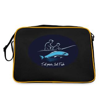 Fisherman from father to son - Passion pêche - Retro Bag - black/gold - Back