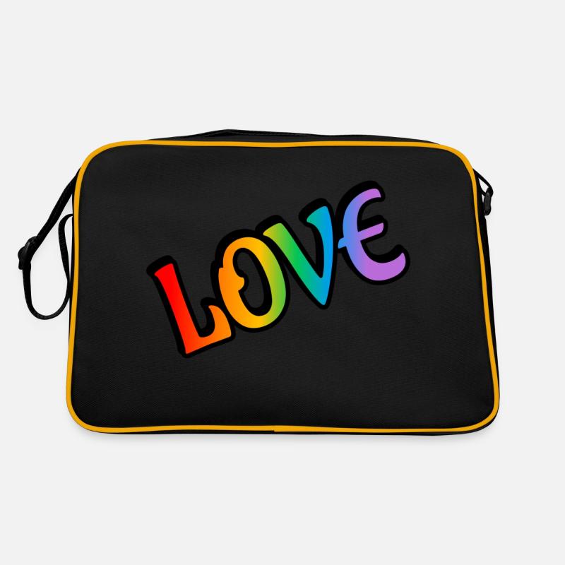 Retro Rainbow Love Retro Bag
