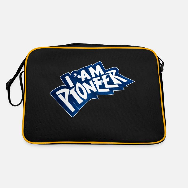 Ich bin ein Pionier - Retro Tasche - Schwarz/Gold