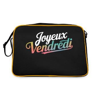 Joyeux Vendredi - Sac Retro - noir/or - Dos